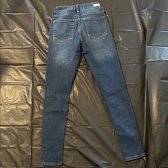 Just USA Women's Dark Blue Distressed Skinny Jeans - Picture 2 of 4